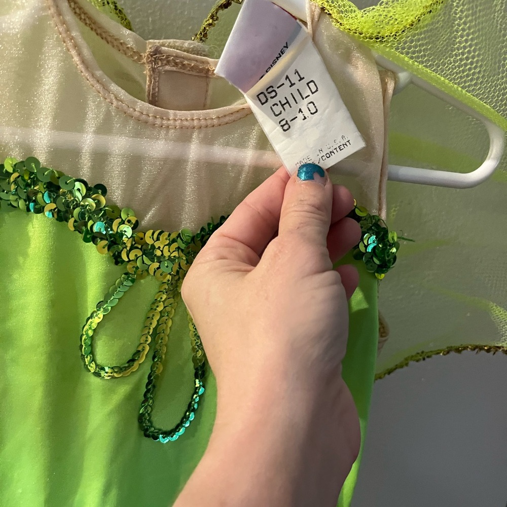 Vintage tinker bell Halloween costume for kids size 8-10 - Picture 3 of 9